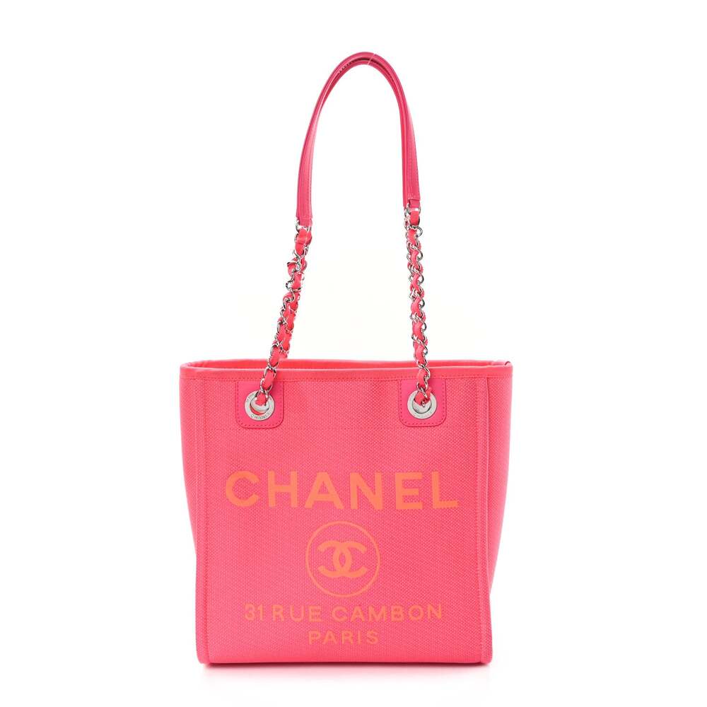 Chanel Canvas Mini Deauville Tote Pink #258059C19B